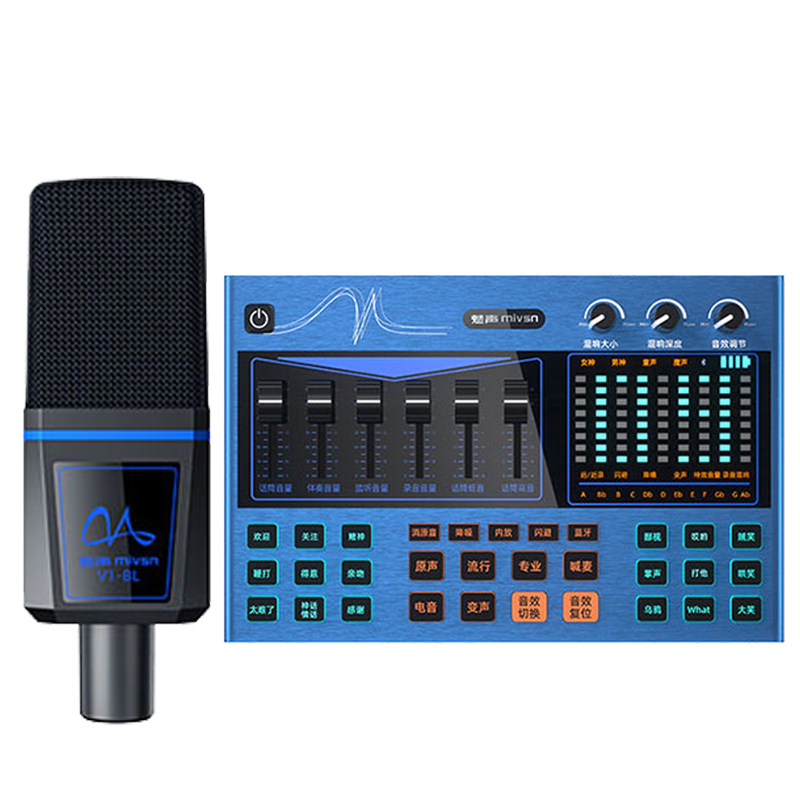 魅声G6-V1L户外直播设备全套录歌唱歌电音录音套装麦克风手机声卡