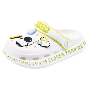 儿童洞洞鞋夏季男童拖鞋防滑软底室内宝宝中大童凉拖鞋亲子沙滩鞋