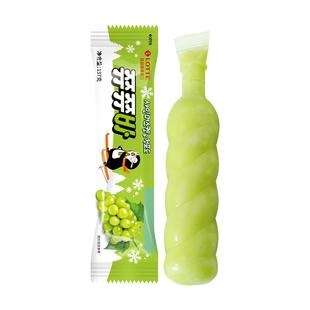 lotte乐天韩国进口青葡萄吸吸黑牛棒冰雪糕巴比克巧克力冰淇淋