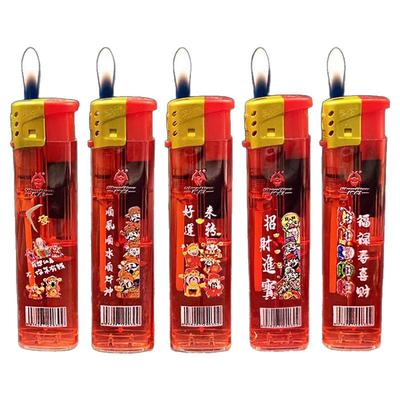 明火一次性透明耐用打火机加厚防爆高端家用超市便利店批发零售