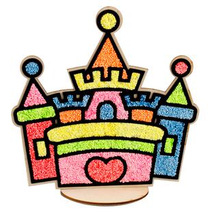 雪花泥画儿童diy手工制作材料包男女孩珍珠泥粘土画3D立体木板画