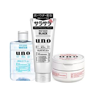资生堂UNO洗面奶男士专用面霜护肤水乳套装正品四件套装控油补水