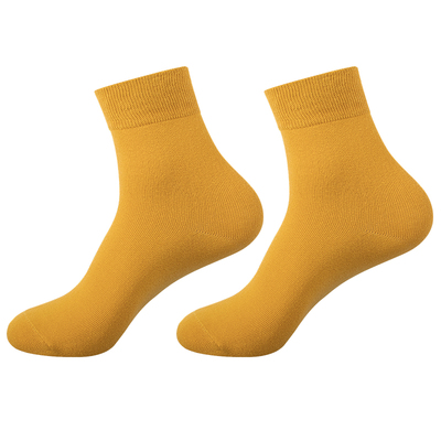 不勒腿男士纯色中筒袜子