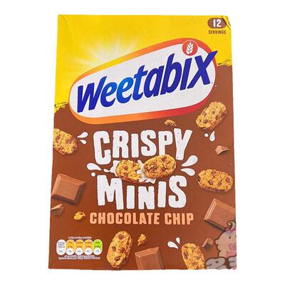 现货英国Weetabix维多麦Crispy Minis巧克力水果坚果谷物麦片500g