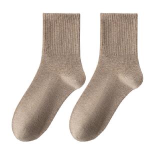 caramella袜子女2026新款爆款春秋中筒防臭运动纯棉白色女士短袜