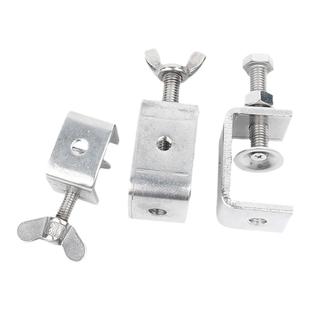 304不锈钢老虎卡子 U型夹 C型夹 钢管方形夹具手拧吊环夹紧器开口