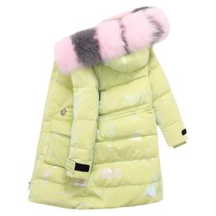 NEXT ZYU官方正品儿童羽绒服女童中长款加厚白鸭绒毛丝中大童外套