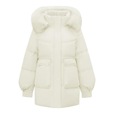 狐狸毛领羽绒服雪中飞可脱卸帽