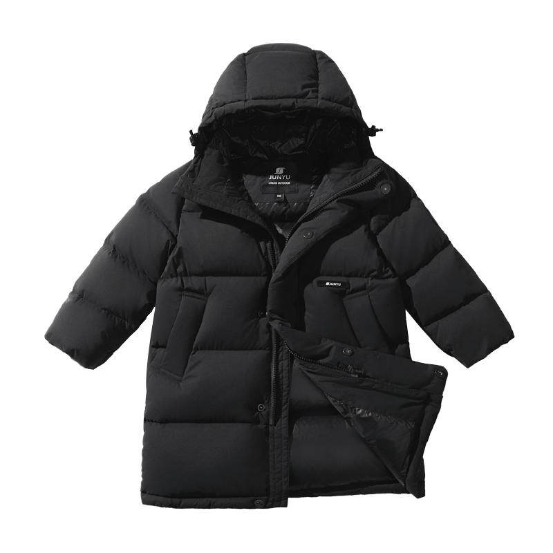 君羽童款鹅绒服中长款冬季加厚