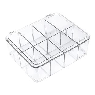 药品分隔收纳盒医院输液针管药物分类装分多格透明桌面家用医药箱