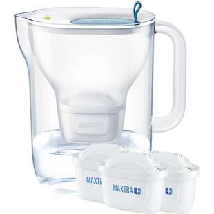 德国BRITA碧然德滤水壶净水壶设计师蓝3.5L标准版滤芯组合