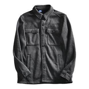 北美订单！加绒保暖！秋冬外贸男士美式复古工装休闲衬衫百搭外套