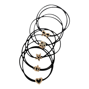 发绳皮筋女扎头头绳简约头发发圈头饰皮套新款黑色高端成人橡皮筋