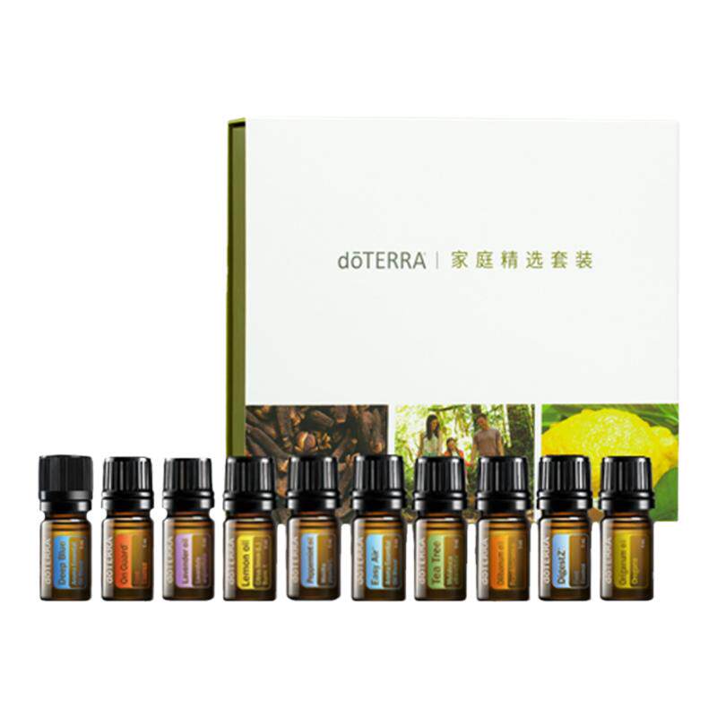 多特瑞精油家庭精选套装单方复方薰衣草柠檬薄荷乳香牛至10瓶包邮