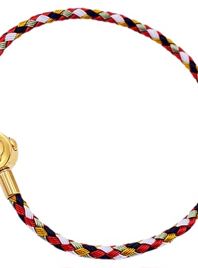 福字扣3毫红皮手绳好运绳钢丝绳