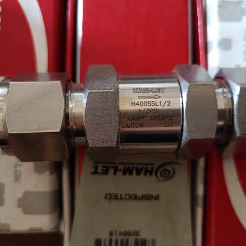 议价哈姆雷特HAM-LET 全新1/2卡套单向阀H－480-SS－GL－1/2-1/3
