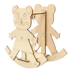 手工diy儿童科学实验科技制作小发明材料包物理拼装模型单摆小熊