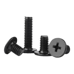 黑色304不锈钢十字扁平头螺丝CM大平头薄头电脑螺丝钉M2M3M4M5M6