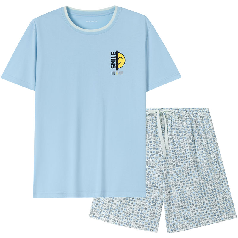 舒雅男士纯棉家居服套装