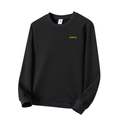 秋冬加绒保暖打底衫男不起球