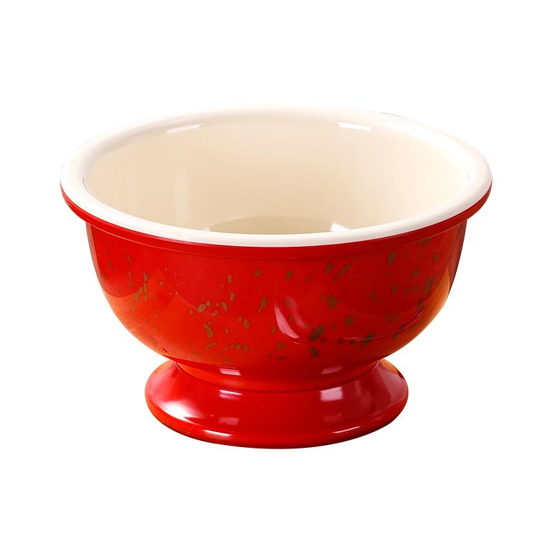 密胺仿瓷高颜值甜品高脚碗