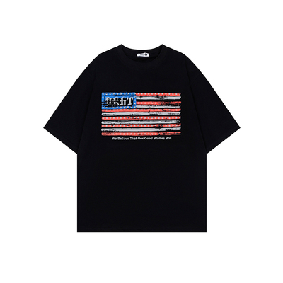 DARKAGE原创星条旗夏季短袖T恤