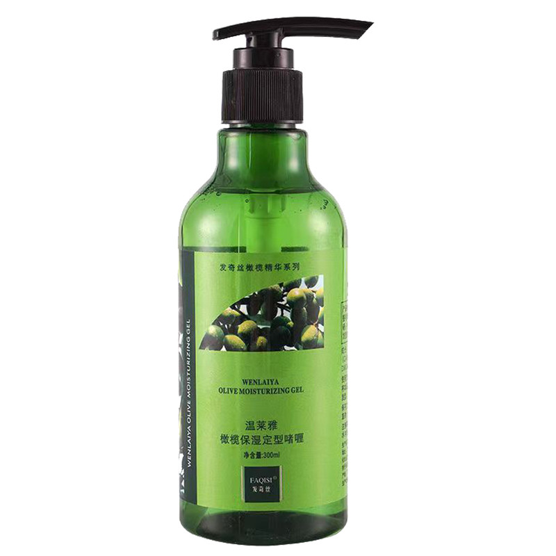 橄榄保湿定型弹力素女卷发专用持久防毛躁啫喱膏打理造型自然蓬松