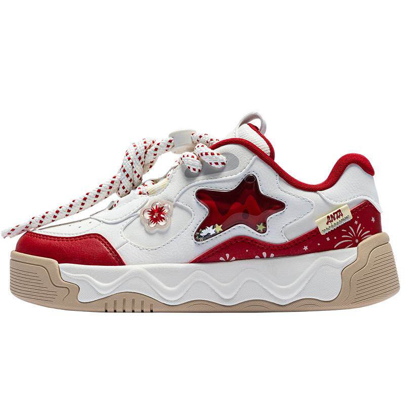 奶昔2丨安踏儿童运动鞋女童鞋2026春季新款低帮板鞋潮流小白鞋