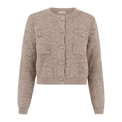 秋冬小香风宽松百搭短款针织外套