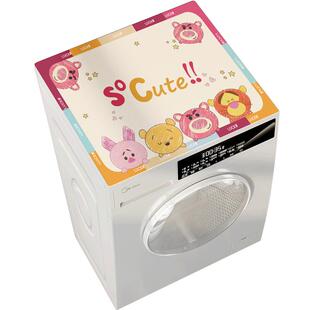 卡通滚筒洗衣机防晒罩皮革单双开门冰箱防尘盖布巾防水床头柜垫子