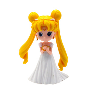 美少女战士蛋糕装饰小美女小公主月野兔水冰月生日派对插件摆件