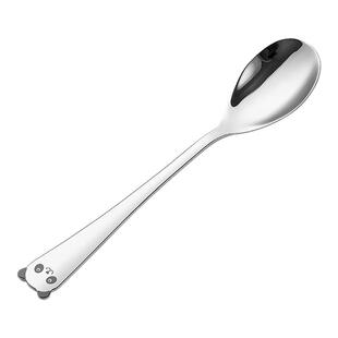 勺子家用不锈钢儿童便宜勺子宝宝辅食吃饭个人专用叉子套装430