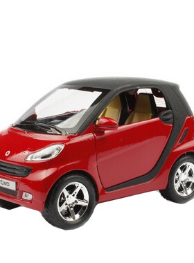 合金奔驰smart汽车模型玩具车