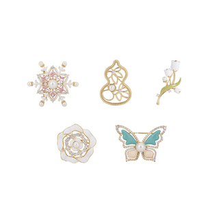 大英博物馆欧洲文化艺术浪漫花园星期胸针饰品送闺蜜生日礼物女生