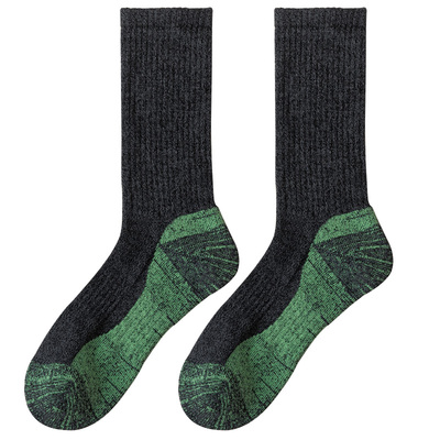 冬季男羊毛袜加长加厚毛圈保暖