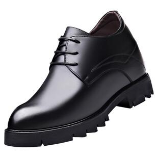 男士增高鞋12cm内增高皮鞋男12厘米厚底新郎婚鞋正装商务高跟女鞋