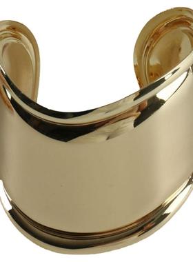 欧美个性宽边开口手镯女ins