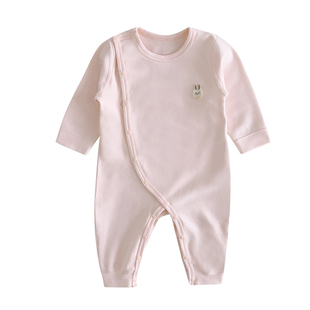纯棉婴儿连体衣秋冬衣服加厚内搭打底贴身保暖内衣新生儿宝宝睡衣