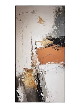 手绘油画客厅装饰画新款现代简约玄关画走廊过道抽象艺术餐厅挂画