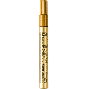 清明节描碑金漆笔日本寺西油漆笔金色明星签名笔防水银色金属油性轮胎补漆墓石碑文描字描金描碑文记号笔