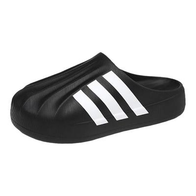 阿迪达斯拖鞋男女同款adidas半包黑白包头大头鞋运动鞋凉拖IG8277