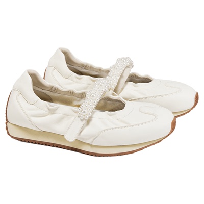 fed珍珠芭蕾鞋夏季新款女鞋魔术贴玛丽珍鞋厚底鞋女S0609-ZCA552