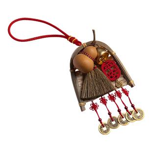 乔迁之喜装饰天然葫芦簸箕扫帚挂饰入宅布置招财装饰新居大门用品