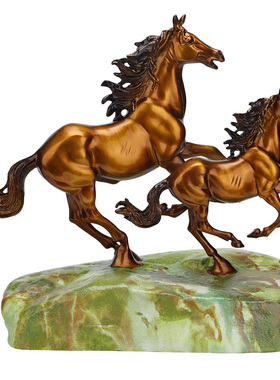 佐森马到成功摆件纯铜马开业礼物