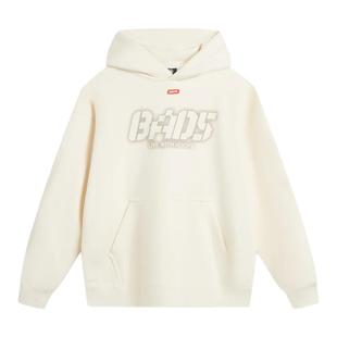 李宁加绒连帽卫衣男女同款反伍系列25年冬款内搭套头上衣AWDV877