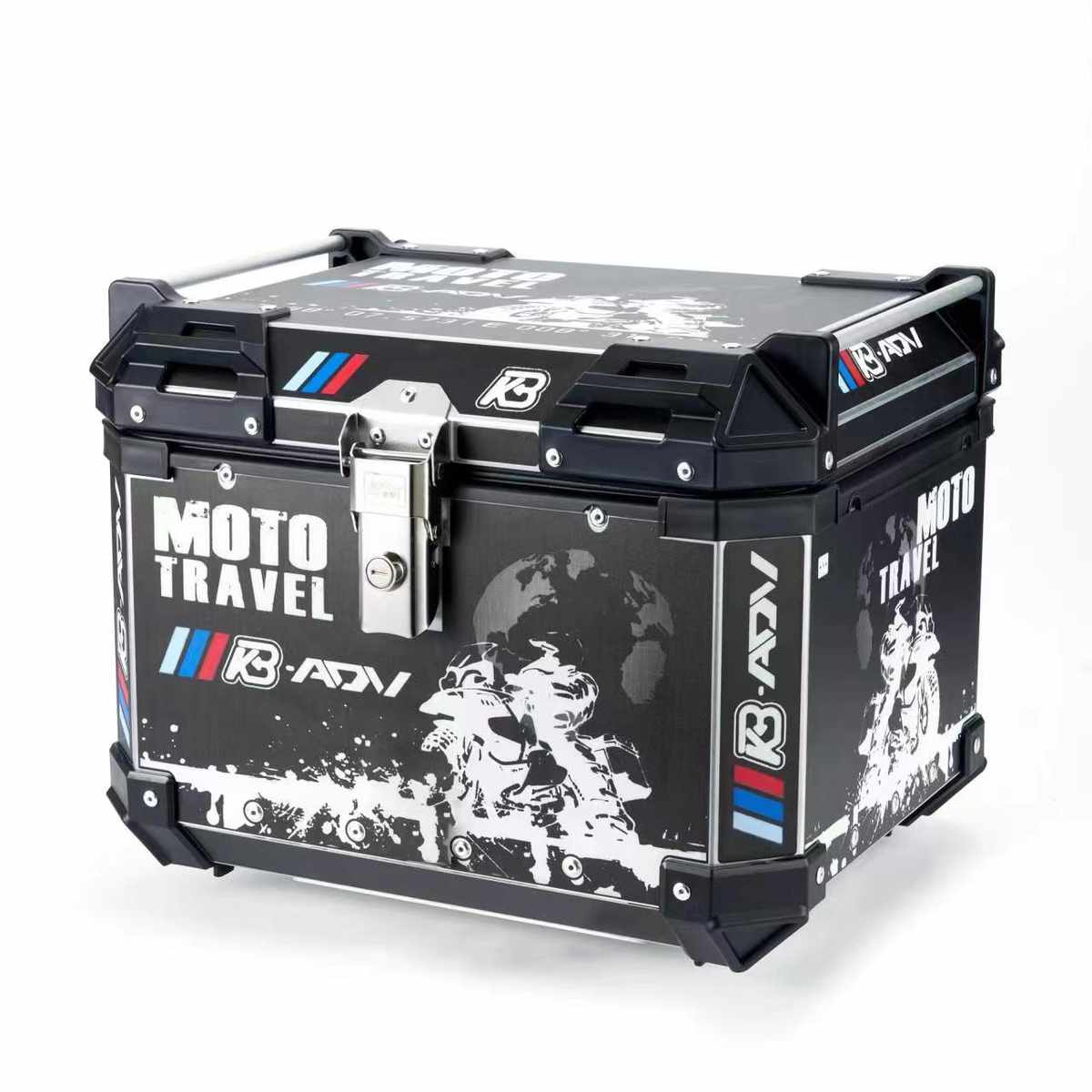 摩托车铠豹铝合金快拆125踏板后备箱250PCX160尾箱150通用350防水