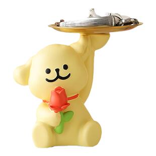 线条小狗入户门钥匙收纳玄关摆件客厅家居鞋柜装饰品乔迁新居礼品