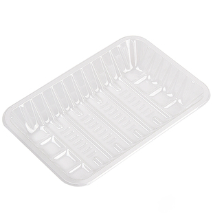 1912一次性透明托盘 超市生鲜托盘 长方形塑料托盘水果蔬菜盘包邮