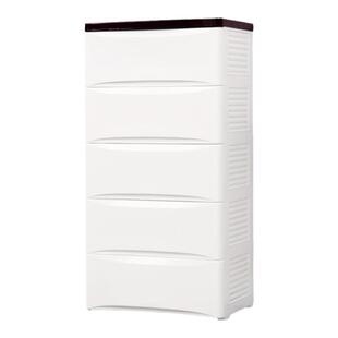 也雅收纳柜抽屉式新生婴儿童衣柜塑料五斗柜宝宝衣物整理柜子加厚