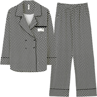 89元福袋清仓款马克公主睡衣春秋季冰丝纯棉情侣男女士家居服套装